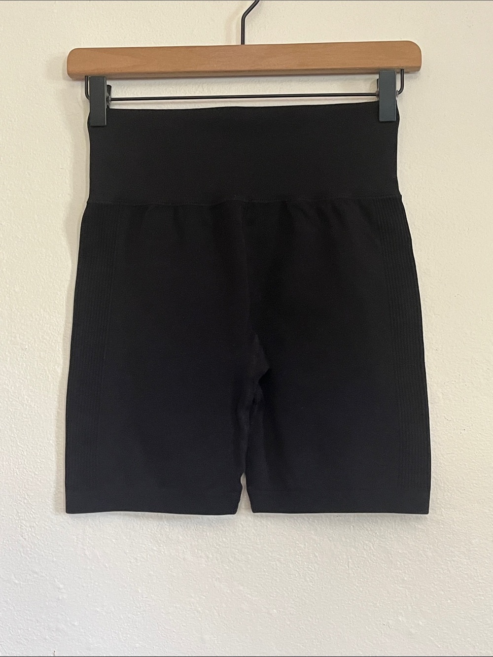 Forever 21 Black High-Waist Bike Shorts